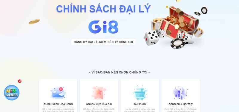 Lợi ích khi đăng ký đại lý GI8 nhận hoa hồng tới 60% Lợi ích khi đăng ký đại lý GI8 nhận hoa hồng tới 60%